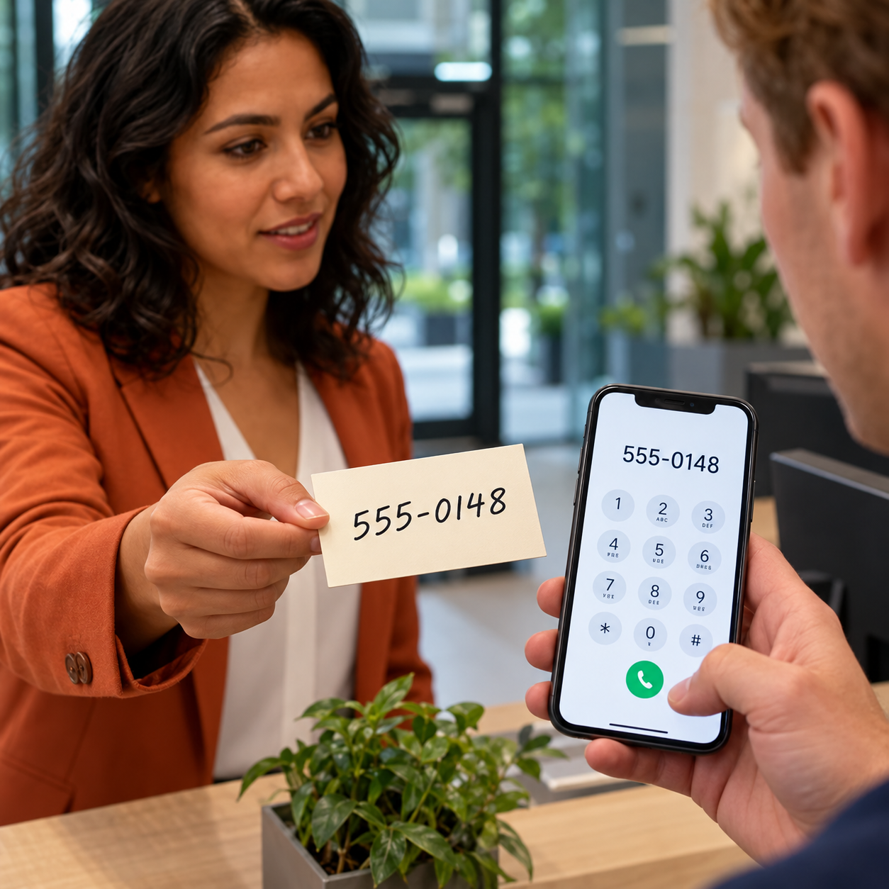 Minh họa: phone number